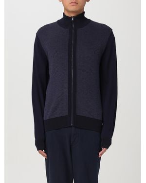 BOSS Cardigan Con Zip - Blu