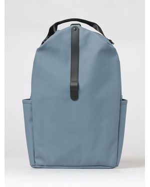 Rains Clip Front Waterproof Backpack With Snap Buckle - Blue