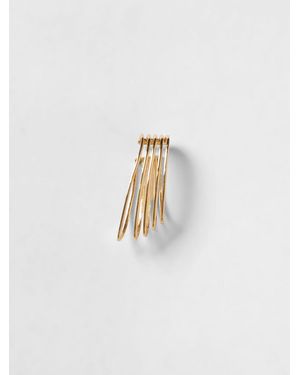 FEDERICA TOSI Ear Cuff La Cage De Latón Chapado - Blanco