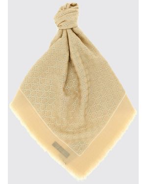 Gucci Wollstola Mit Gg-Monogramm - Mettallic