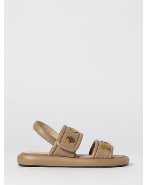 Pinko Fiona Leather Sandals - Natural