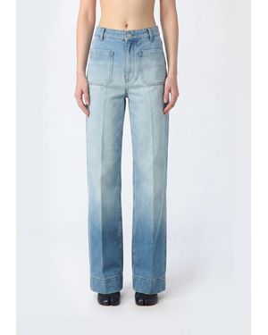 Victoria Beckham Denim Straight Jeans - Blue