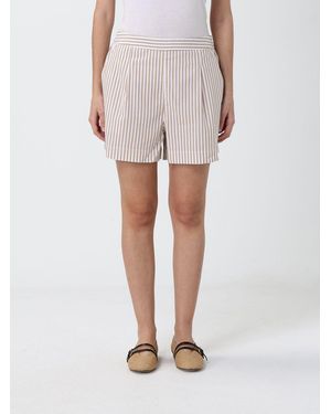 MC2 Saint Barth Striped Cotton Shorts - White