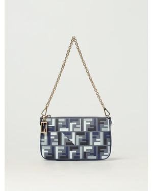 Fendi Sac Porté Épaule Femme - Bleu