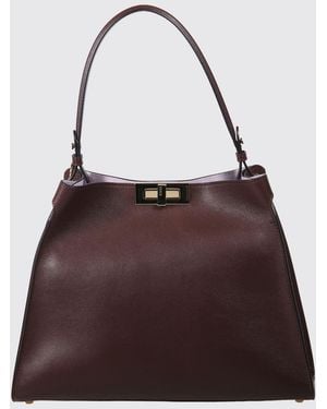 Fendi Way Medium Tote Bag - Purple