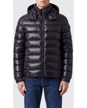 Colmar Water-Repellent Nylon Short Puffer Jacket With Detachable Hood - Blue