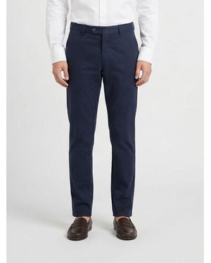 Brunello Cucinelli Cotton Chino Trousers - Blue