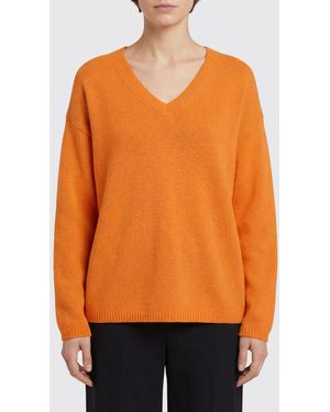 Allude Pull Basique En Cachemire - Orange