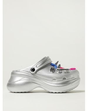 Balenciaga Platform Clogs Slip-On Sandals With Embellishments Comfortable And Stylish Footwear - Grey