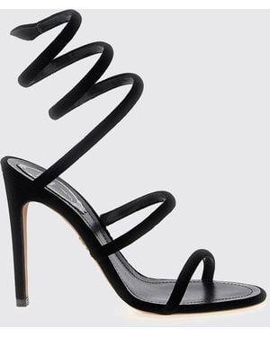 Rene Caovilla Flat Sandals - Black