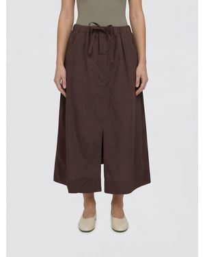 Soeur Agadir Cotton Skirt With Drawstring - Brown