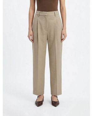 Brunello Cucinelli Linen Palazzo Trousers - Natural