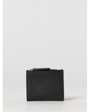 Maison Margiela Grained Leather Bifold Wallet With Stitch Detail - Black