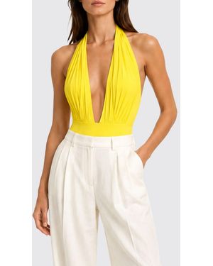 Norma Kamali Top Damen - Gelb