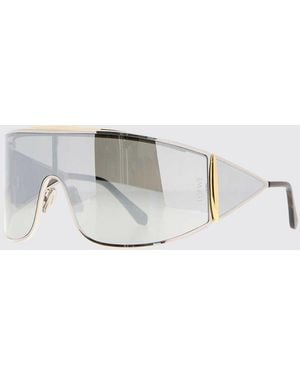 Loewe Metal Mask Sunglasses With Adjustable Nose Pads - White