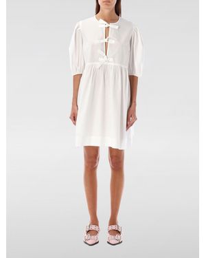 Ganni Cotton Dress - White