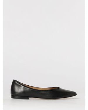 Anna F. Leather Ballerina Flats - White