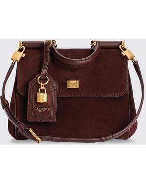 Dolce & Gabbana Dolce &Amp Gabbana My Sicily Small Leather Handbag With Removable Shoulder Strap - Brown