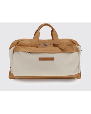 Brunello Cucinelli Active Bicolour Calfskin Leather Travel Bag - Multicolour