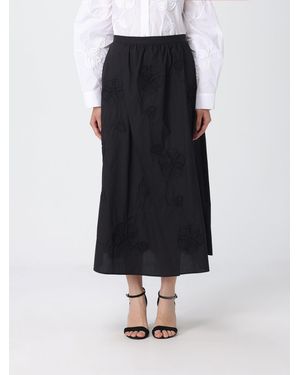 Liu Jo Embroidered Cotton Skirt - Blue