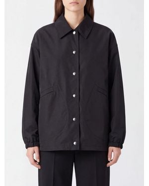 Jil Sander Surchemise En Polyester Imperméable Avec Épaules Tombantes - Bleu