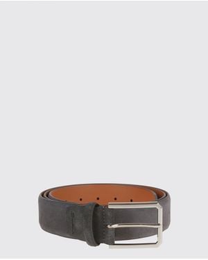 Santoni Belt - White
