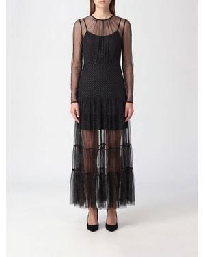 Twinset Abito Lungo Da Sera - Nero