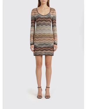 Missoni Zigzag Viscose Dress - Natural