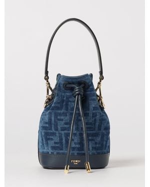 Fendi Schultertasche Damen - Blau