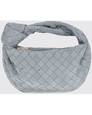 Bottega Veneta Mini Bolso De Mano Jodie De Piel Intrecciato Con Nudo - Gris
