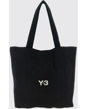 Y-3 Canvas Tote Bag With Logo - Black