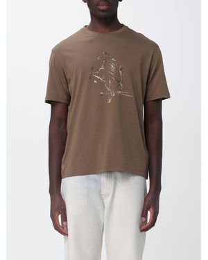Ferrari Printed T-Shirt - Brown