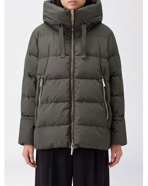 Moorer Gadia-Stp Quilted Nylon Short Down Jacket With Hood - Black