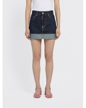 DSquared² Falda Mujer - Azul