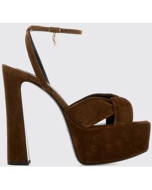 Saint Laurent Zapatos De Tacón Mujer - Blanco
