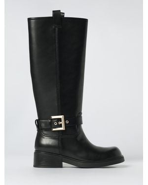 ARMANI EXCHANGE Flat Ankle Boot - Black