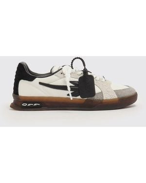 Off-White c/o Virgil Abloh Suede And Nylon End Of Play Trainers - White