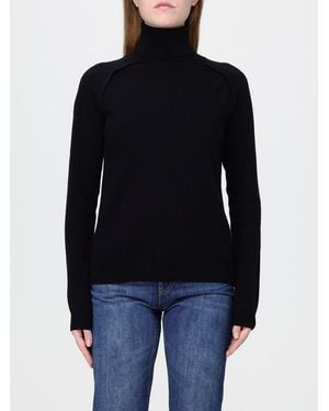 Dondup Long-Sleeved Wool Turtleneck Sweater With Ribbed Hems - Blue