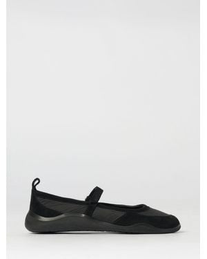 Vic Matié Vic Mati&Eacute Suede And Nylon Ballerinas - White