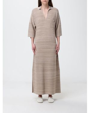 Fabiana Filippi Wool And Cotton Polo Dress - Natural