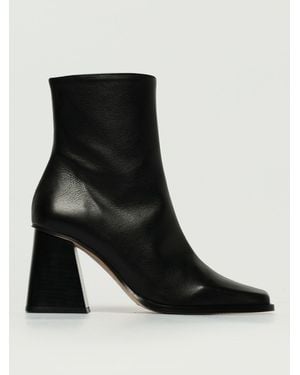 Alohas Flat Ankle Boots - Black