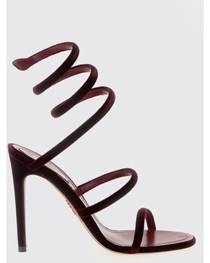 Rene Caovilla Flat Sandals - Red
