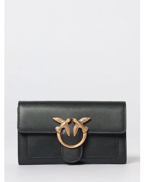 Pinko Love Bag Simply Leather Wallet Bag - Grey
