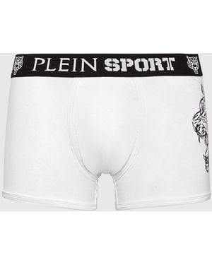 Philipp Plein Stretch Cotton Blend Boxer Shorts Philipp Plein - White