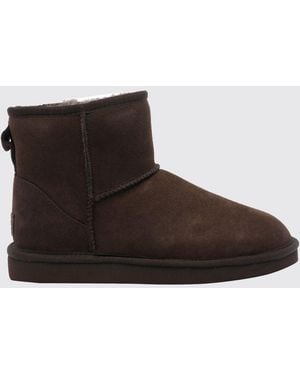 UGG Botines Classic Mini Ii De Ante Con Forro De Shearling - Marrón