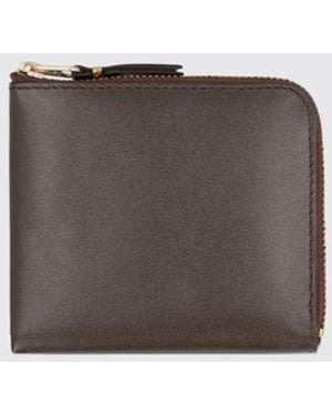 Comme des Garçons Leather Wallet - Brown