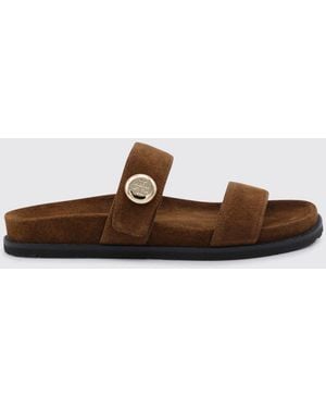 Tory Burch Romy Suede Sandal - White