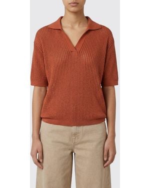 Roberto Collina Polo Damen - Rot