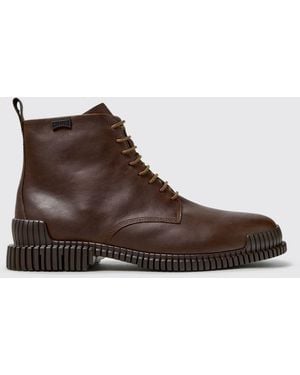 Camper Pix Lace-Up Ankle Boots - Brown