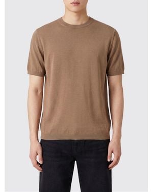 Kangra Cotton And Silk Crew Neck Knitwear - Natural